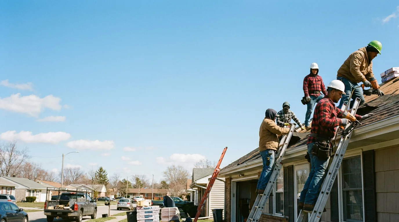 Roofing in Trafalgar, IN near me